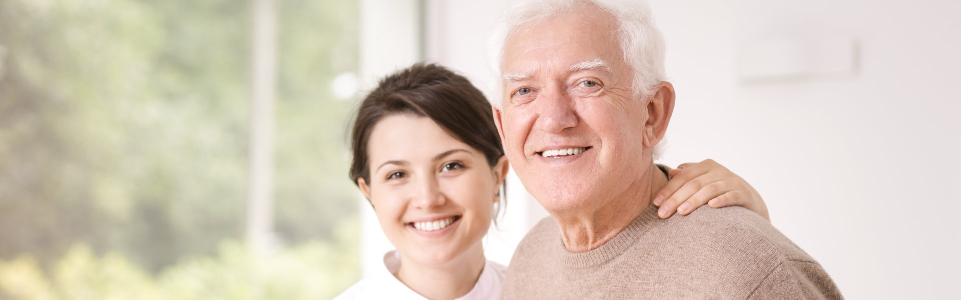 two person smiling